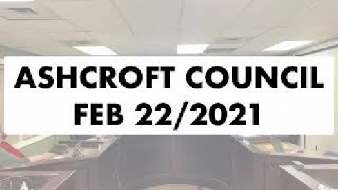 Ashcroft Council Meeting Feb 22/2021