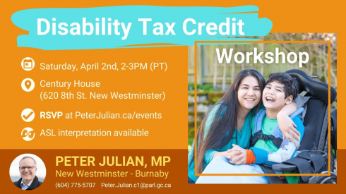 Disability Tax Credit - A Conversation with Local MP